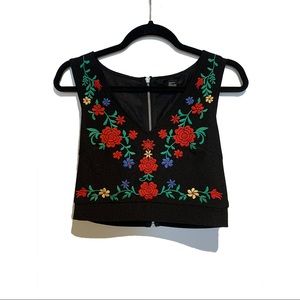 Forever21 never worn floral crop top
